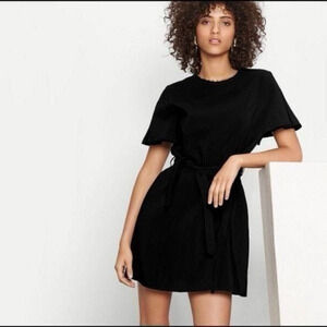 Maje | Reveuse Tunic Dress in Black‎ Size Small (1)